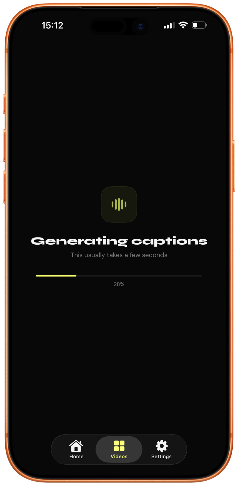 Caply transcribing a video and rendering captions